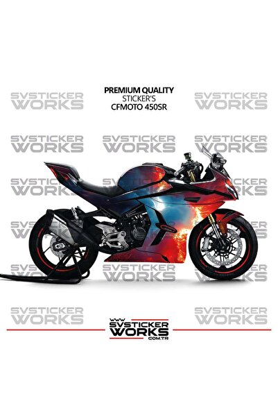 ARONA CFMOTO 450SR Kaplama Sticker Magma Design Motor Kaplama Modeli Hazır Ki...