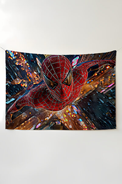 Charmbi Αισθητικό υφαντό τοίχου Spiderman – Ταπετσαρία διακόσμησης δωματίου A...