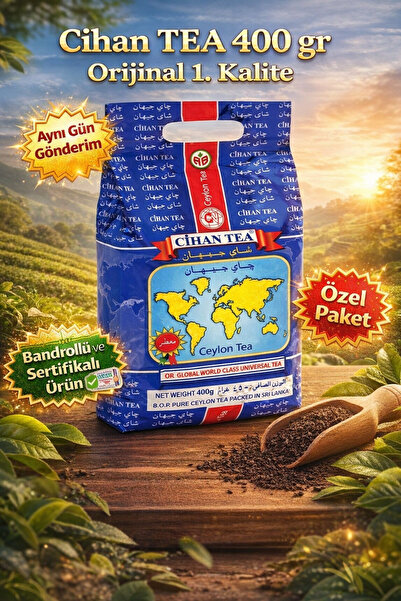 Diyet AVM Cihan Tea 400 gr İri Yaprak Siyah Çay – 1. Kalite Orijinal Ürün