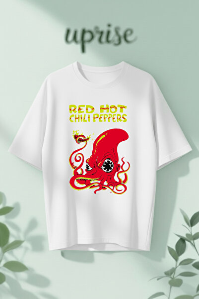 Vordevia Tricou oversize din bumbac imprimat Red Hot Chili Peppers
