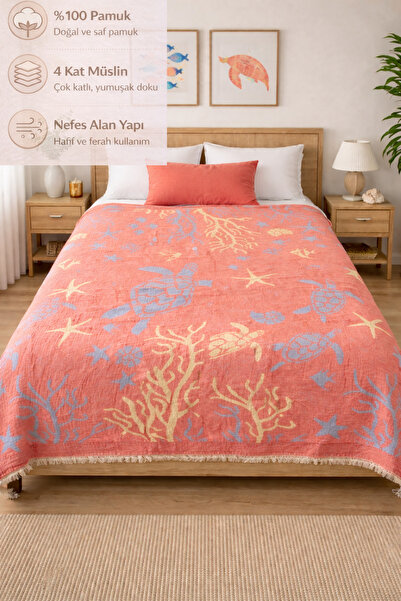 CESSTORE CES STORE 4 Kat Müslin Pike, %100 Pamuk Nefes Alan, Yumuşak Yazlık, ...