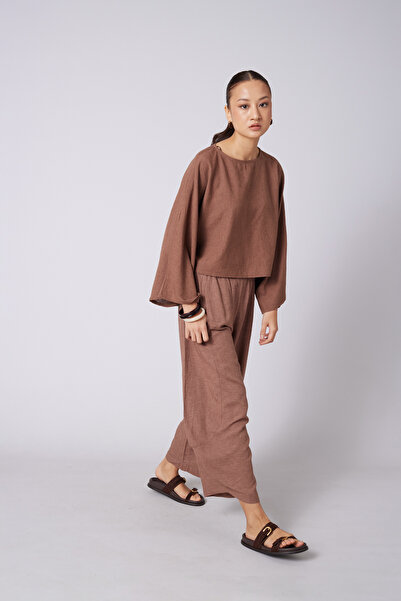 Nisan Παντελόνι μεικτού όγκου Λινό KARIŞIMLI