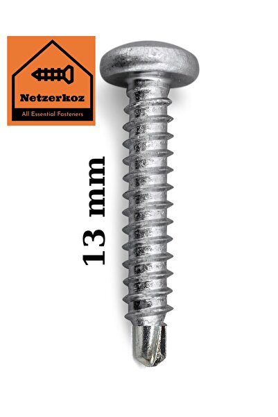 Netzerkoz 1 adet M4.2x13 YSB Akıllı Vida - 13mm Yıldız Silindir Başlı Matkap ...