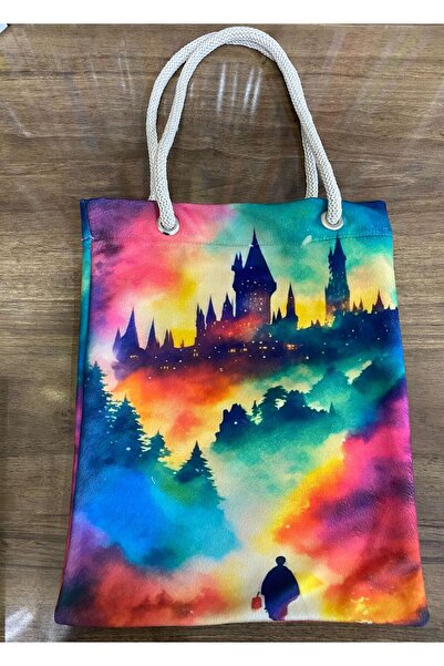desio HOGWARTS KALESİ EŞSİZ GÖRSEL OMUZ ÇANTASI