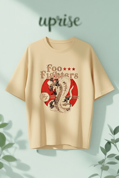 Vordevia Μπλουζάκι Foo Fighters από βαμβάκι με στάμπα, σε μεγάλο μέγεθος