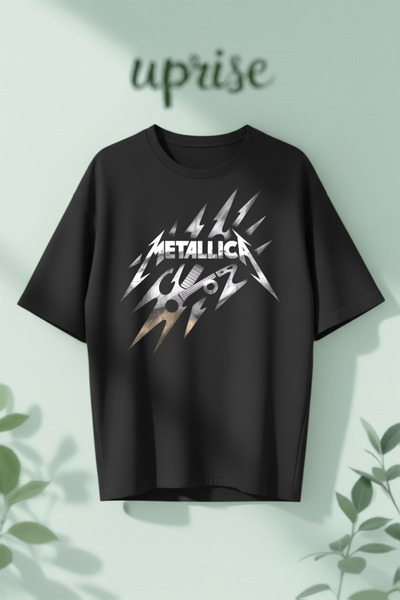 Vordevia Μπλουζάκι Oversize από βαμβάκι με στάμπα Metallica