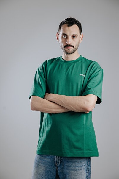 Snugface The Printed Oversized Mens Tshirts, Green, SF15-3GRN , Size-M