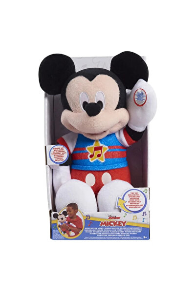 Disney Λούτρινο παιχνίδι Μίκυ Μάους με ήχο, 30 εκ., Φωτιζόμενο λογότυπο