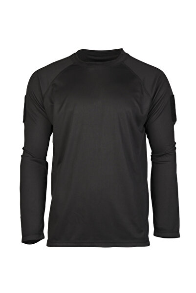 Mil-Tec Tricou tactic quickdry maneca lunga - Negru