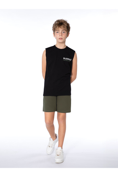 Elsima طقم بيجامة رجالي صيفي من نوع Garson Boy Athlete Shorts