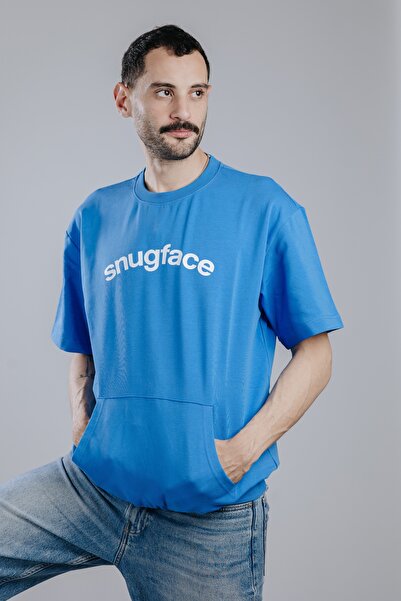 Snugface The Hooshee Oversized Mens Tshirts, Blue, SF15-1BLU , Size-M