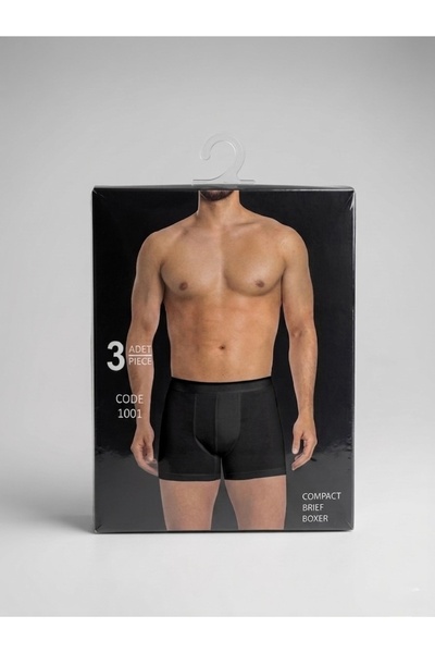 Siyah Erkek Boxer 3’lü Paket