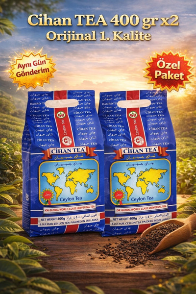 Diyet AVM Cihan Tea 400 gr x2 İri Yaprak Siyah Çay – 1. Kalite Orijinal Ürün ...