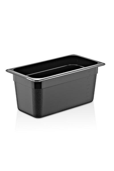 GastroPlast GN 1/3-150 mm Polipropilen Gastronorm Küvet Siyah
