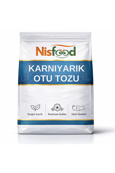 NisFood Karnıyarık Otu Tozu Glutensiz Vegan Psyllium - 500 gr
