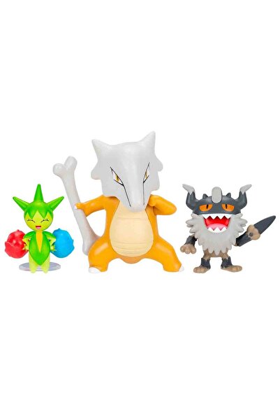Sunman Pokemon Battle 3-Figure Set Pok/95155-F - Roselia-Marowak-Perrserker