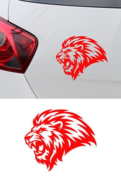 MIGNATIS King Lion Car Sticker - Roaring Lion Head Car Sticker - Car Accessor...