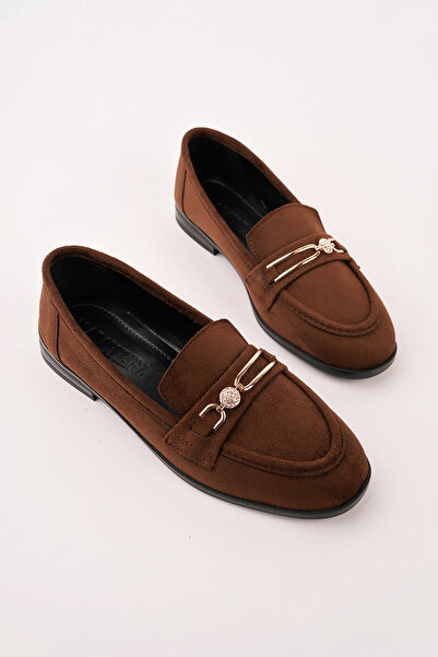 Madam Tarz İNT-7004 Παπούτσια μπαλαρίνες με επίπεδη σόλα και πέτρινες αγκράφες