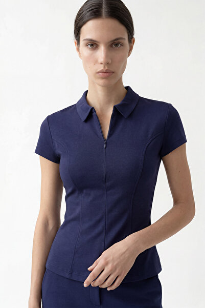 HAKKE Γυναικεία Μπλούζα Basic Polo Collar