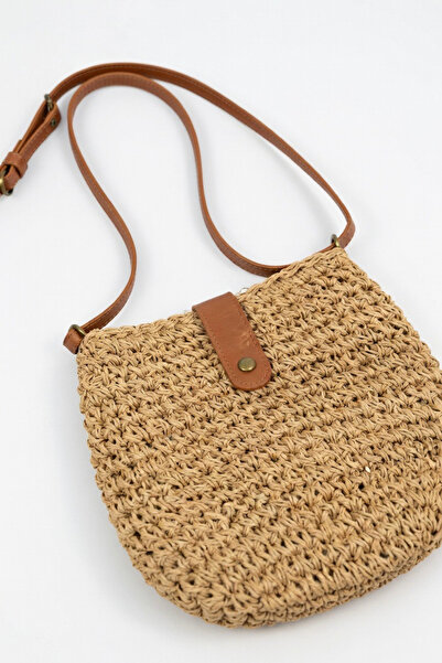 Mollycrush Wicker Camel Knitted Women's Crossbody Bag |   Bohemian & Leather ...