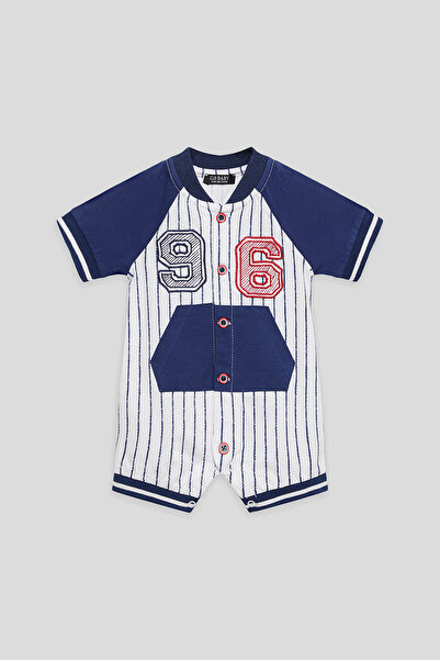 GB Baby Baby Boy Striped Overall Suit