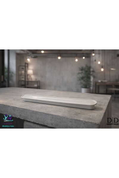 DEMONTE DECOR 23 CM OVAL DOLAP,ÇEKMECE,MOBİLYA KULBU (ADET FİYATI) BEYAZ