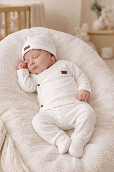 MİAPOLİXA Seasonal Cotton 7-Piece Newborn Baby Hospital Discharge Bodysuit Se...