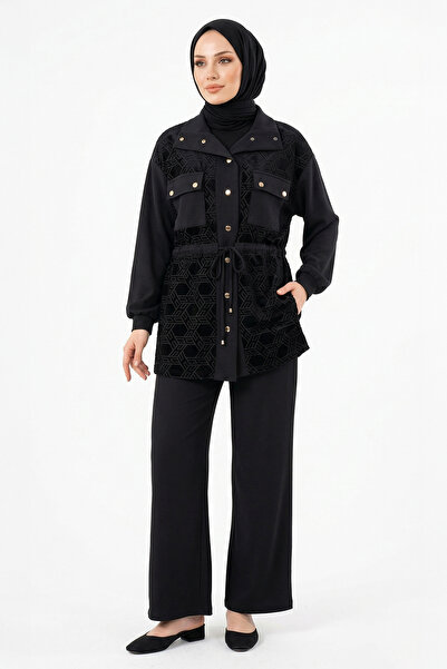 Nuss طقم جاكيت وبنطلون 1097 أسود