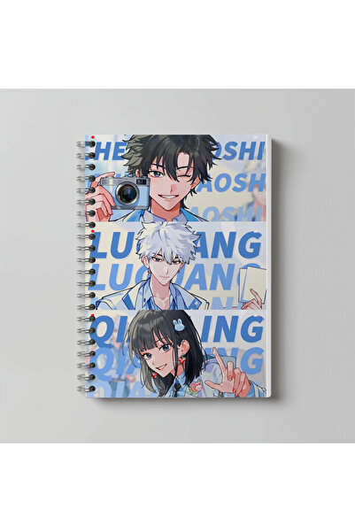 nihonwosekai Caiet Anime Link Click, format A4, 60 de coli, fără linii, cu ca...