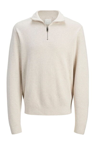 Jack & Jones Ανδρικό πλεκτό πουλόβερ με μισό φερμουάρ - Milano