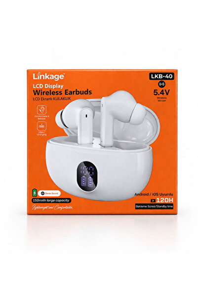 Linkage LKB-40 TWS Kablosuz Kulaklık - Bluetooth 5.4 Yeni Nesil Bağlantı - Di...