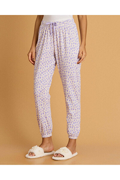 REDTAG Women Lilac Printed Cotton Pyjama Bottom
