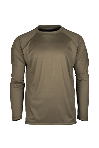 Mil-Tec Τακτικό μακρυμάνικο μπλουζάκι γρήγορου στεγνώματος - Λαδί