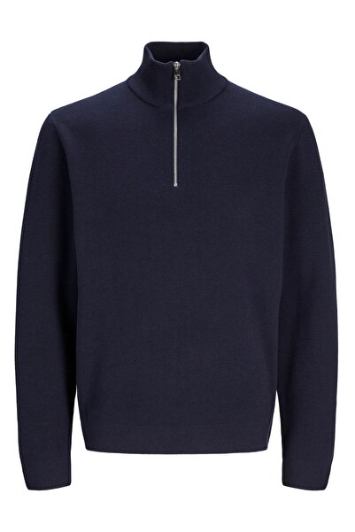 Jack & Jones Ανδρικό πλεκτό πουλόβερ με μισό φερμουάρ - Milano