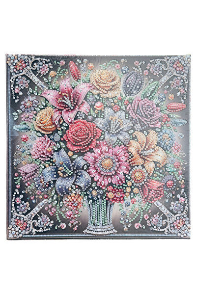 Krista Πίνακας YY59, Βάζο με λουλούδια, με διαμάντια, με μερική γέμιση, με πλ...