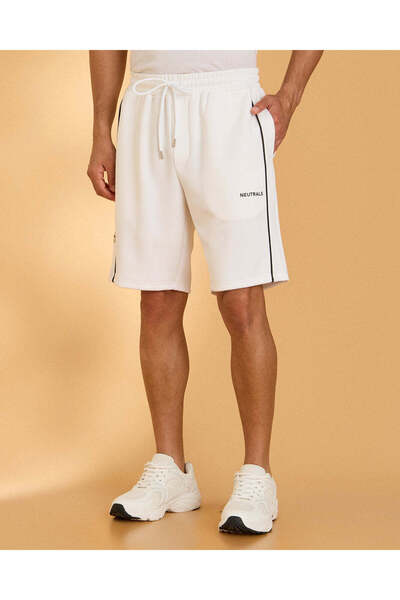 REDTAG Men White Lounge Shorts