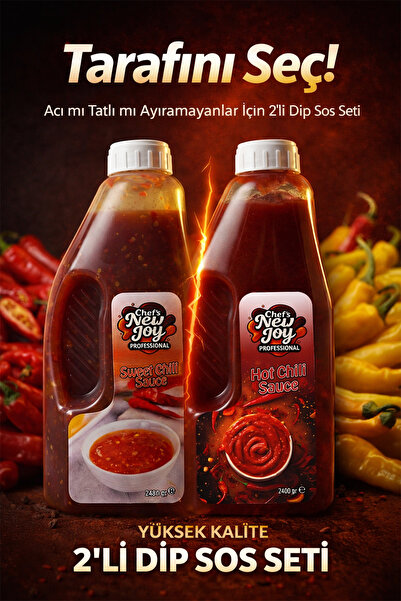 chef's new joy professional 2'li Gurme Dip Sos Seti - Sweet Chili (2480g) + H...