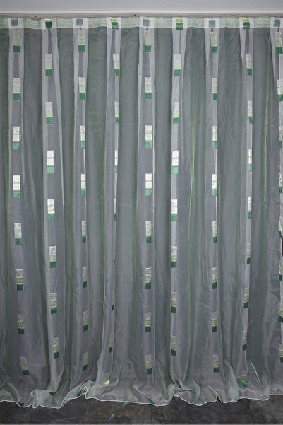 AKÇA TEKSTİL ORGANZA 2200 ΚΡΕΜ ΧΡΩΜΑ 5_3 Έτοιμη ραμμένη πλισέ κουρτίνα φόντου...