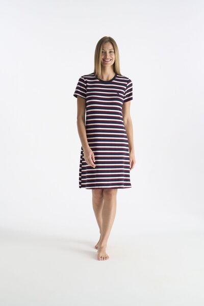 U.S. Polo Assn. 20209 Γυναικείο νυχτικό σε σκούρο μπλε χρώμα, κοντομάνικο, με...