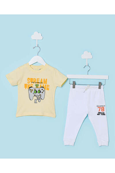 REDTAG Infant Boys Yellow Pyjama Set