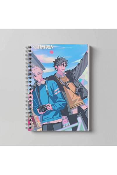 nihonwosekai Caiet Anime Link Click, format A4, 60 de coli, fără linii, cu ca...