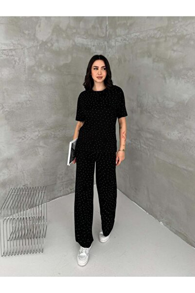 asur boutique Asur Butik Γυναικείο Σετ με Περιλαίμιση Ποδηλάτου και Περιτυλιγ...