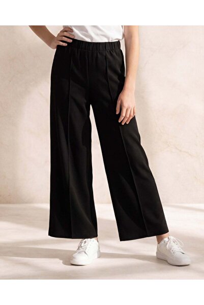 REDTAG Women Black Wide Leg Pants