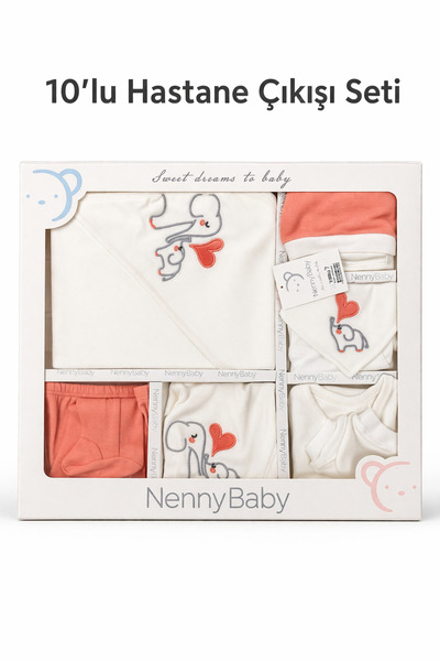 Nenny Baby مجموعة خاصّة من 10 قطع لحديثي الولادة بعد الخروج من المستشفى