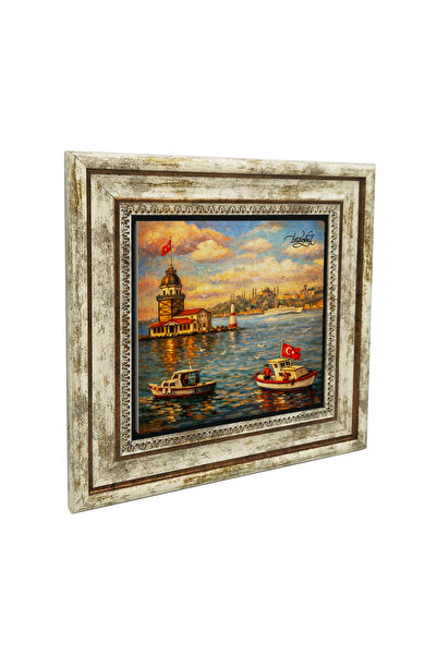 Sadrazam Εκτυπωμένος πίνακας με φυσική πέτρα με θέα στο Πύργο των Κοριτσιών τ...