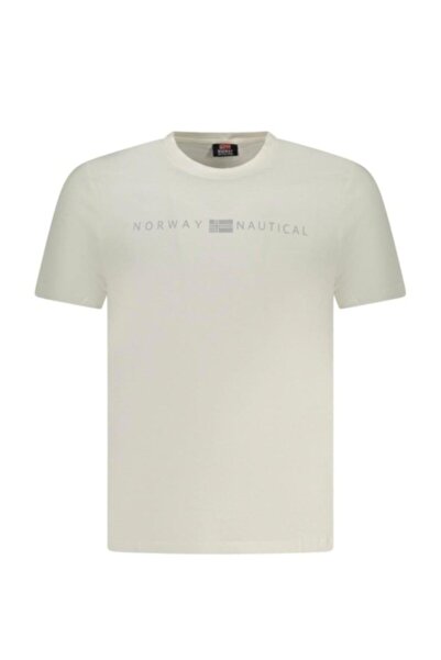 Norway Ανδρικό μπλουζάκι, 100% βαμβάκι, Ναυτικό σχέδιο, Λευκό