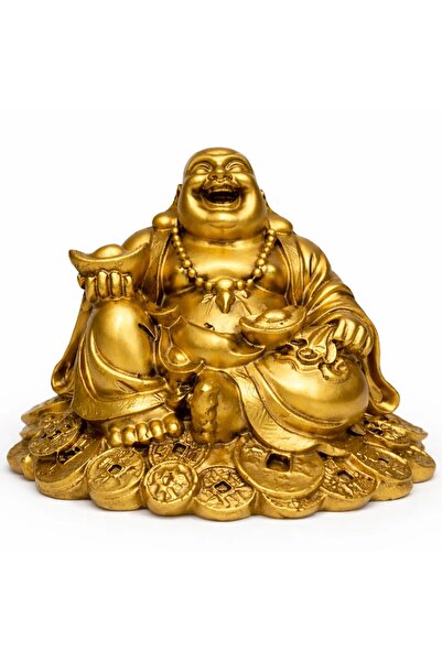 ZODIACOOL Buddha vesel al fericirii, statueta auriu
