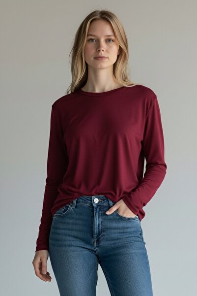 Geco Γυναικείο Basic Μακρυμάνικο Άνετο Κομμένο Ίσιο Κορμάκι - Badi