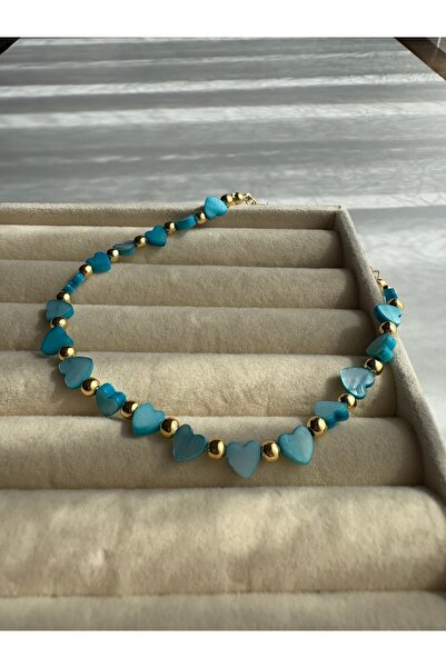 BERFACCESSORIES Blue Heart Anklet