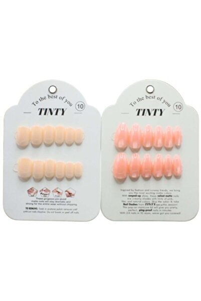 Tinty Tinetti Adhesive Artificial Nails 24 Pieces |   Number 10